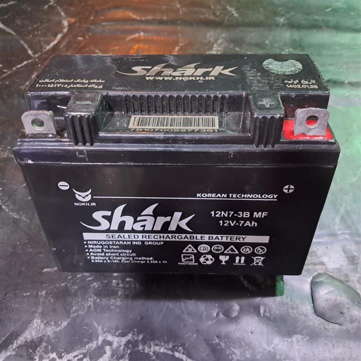 باطری ۷A آمپر ۱۲v ولت برند SHARK